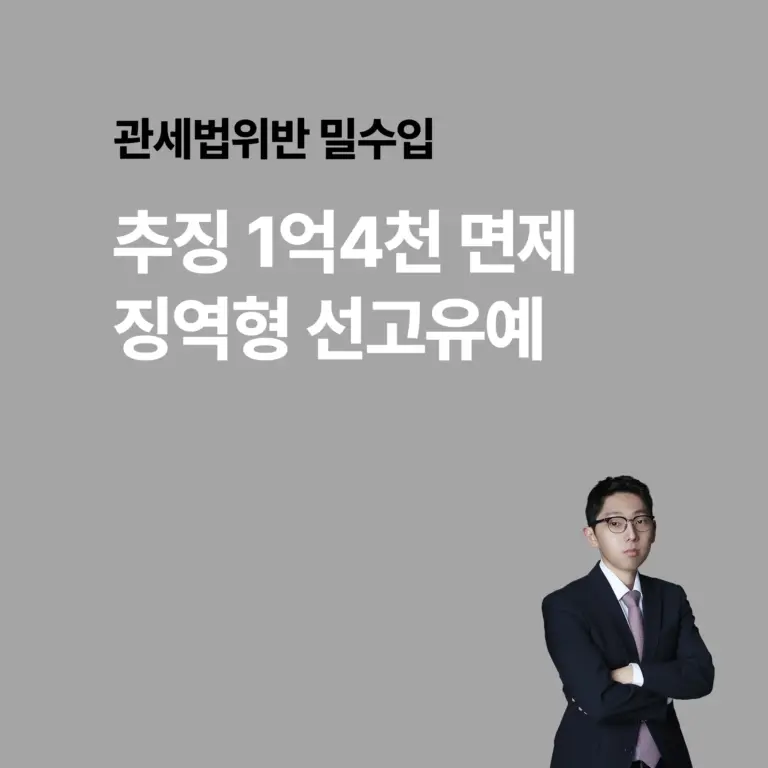 관세법위반 밀수입